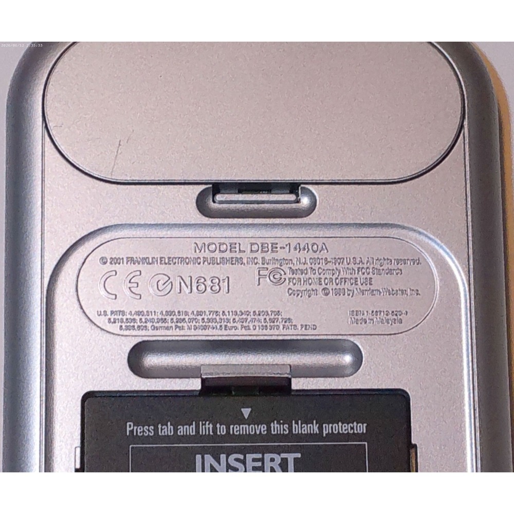 Franklin DBE-1440A Merriam-Webster Spanish English Translator Dictionary - Works - Picture 4 of 4